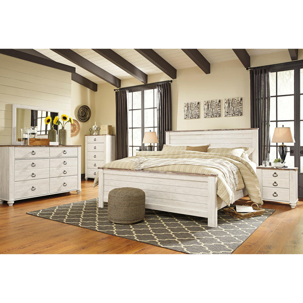  Signature Design by Ashley Willowton B267B45 8 pc King Panel Bedroom Set IMAGE 1