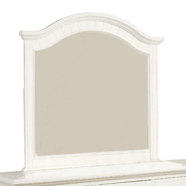 Elements International Brook White Dresser Mirror BP700MRW IMAGE 1