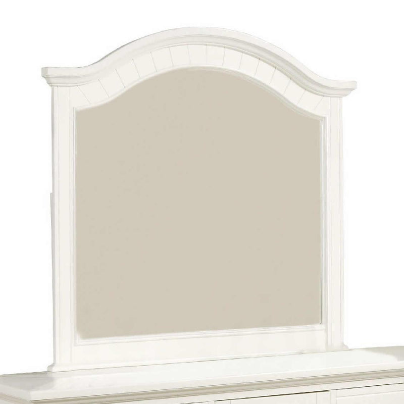 Elements International Brook White Dresser Mirror BP700MRW IMAGE 1