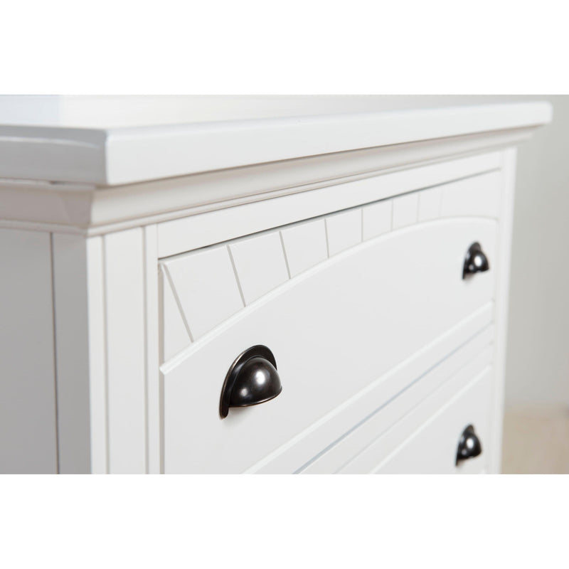 Elements International Brook White 5-Drawer Chest BP700CHW IMAGE 2