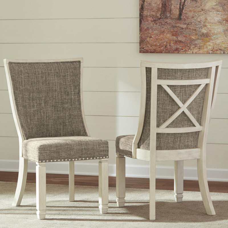 Signature Design by Ashley Bolanburg Dining Chair Bolanburg D647-02 Dining Upholstered Side Chair (2 per package) IMAGE 3