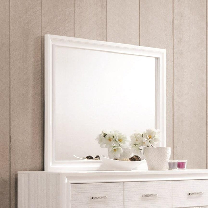 Coaster Furniture Miranda 205114 Dresser Mirror - White Coaster Furniture Miranda 205114 Dresser Mirror - White