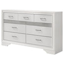  Coaster Furniture Miranda 205113 7-Drawer Dresser - White IMAGE 3