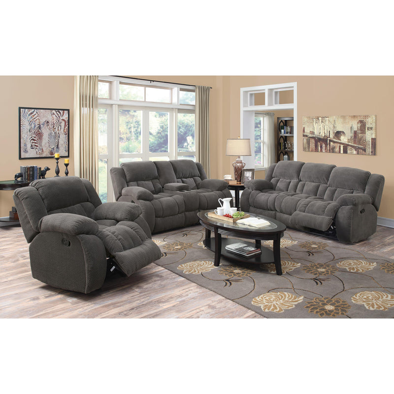 Coaster Furniture Weissman Manual Reclining Fabric Loveseat 601922 IMAGE 4