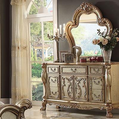 Acme Furniture Dresden Arched Dresser Mirror 23164 IMAGE 2