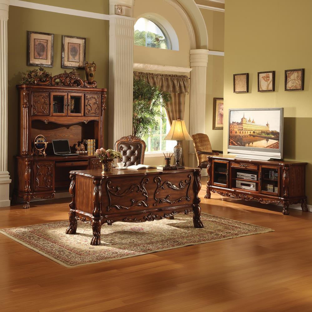 Acme Furniture Dresden 12172 Executive Computer Desk with Hutch