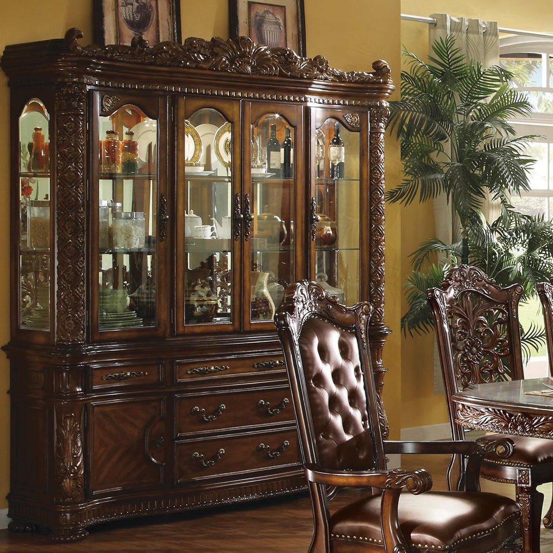 Acme Furniture Vendome 60006 Buffet \u0026 Hutch, image size:1100x1100