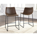 Signature Design by Ashley Centiar Counter Height Stool Centiar D372-124 Upholstered Barstool (2 per package) IMAGE 2