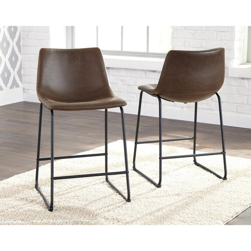 Signature Design by Ashley Centiar Counter Height Stool Centiar D372-124 Upholstered Barstool (2 per package) IMAGE 2