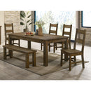  Coaster Furniture Coleman 107042 Dining Side Chair - Rustic Golden Brown (Set of 2) IMAGE 4