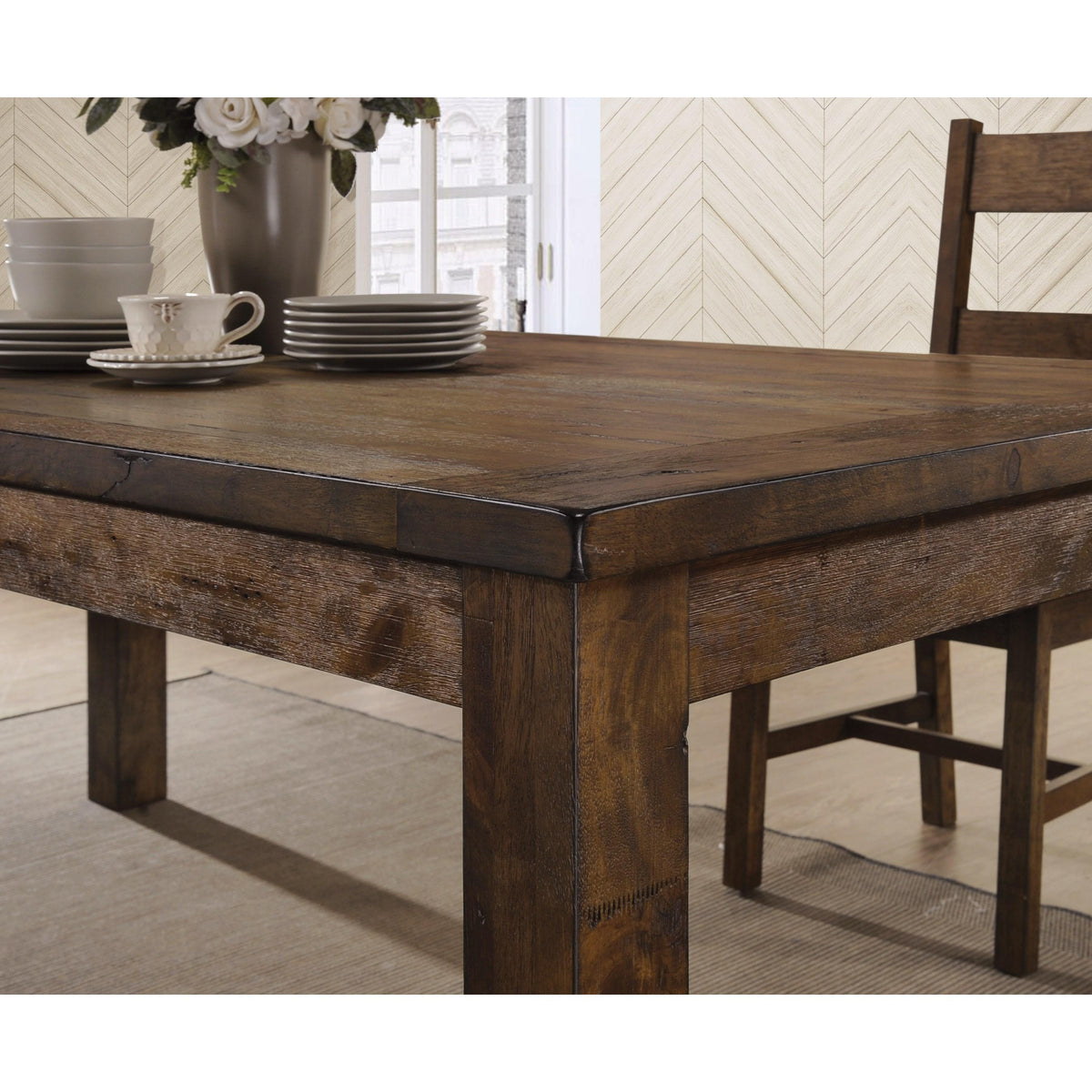 Coaster Furniture Coleman 107041 Rectangular 79-inch Dining Table - Ru