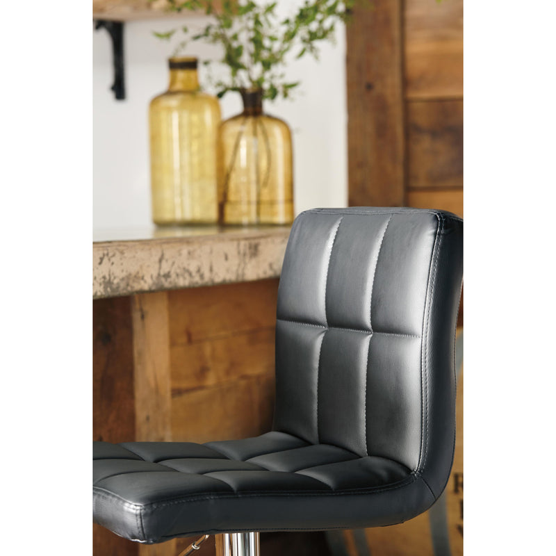 Signature Design by Ashley Bellatier Adjustable Height Stool Bellatier D120-130 Tall Upholstered Swivel Barstool (2 per package) IMAGE 3