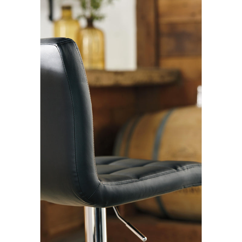 Signature Design by Ashley Bellatier Adjustable Height Stool Bellatier D120-130 Tall Upholstered Swivel Barstool (2 per package) IMAGE 4