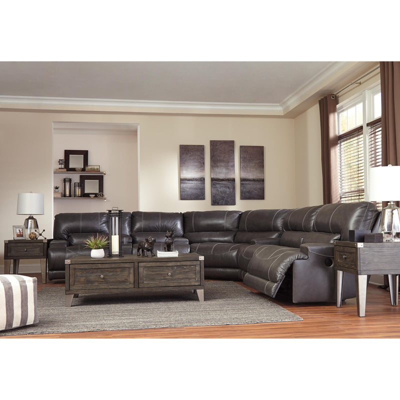 Signature Design by Ashley McCaskill Manual Reclining Leather Match Loveseat U6090094 IMAGE 9