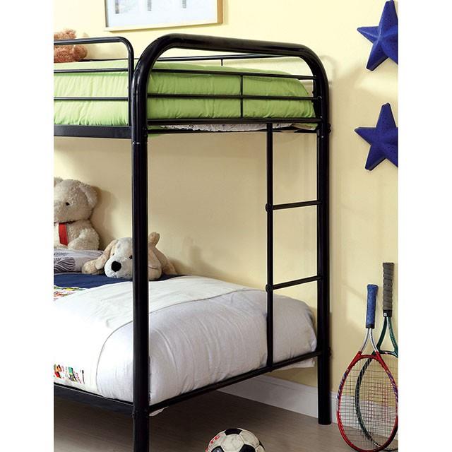 Furniture of America Rainbow CM-BK1032-BK Twin/Twin Bunk Bed IMAGE 5