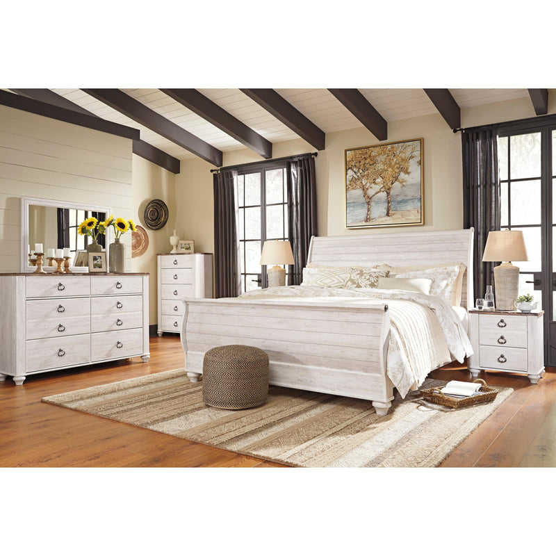 Signature Design by Ashley Willowton 6-Drawer Dresser with Mirror B267