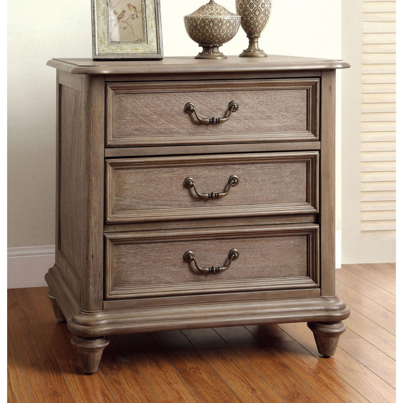 Furniture of America Belgrade I 3-Drawer Nightstand CM7611N IMAGE 1