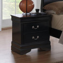  Furniture of America Louis Philippe III 2-Drawer Nightstand CM7866BK-N IMAGE 1