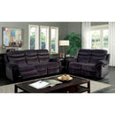  Furniture of America Leigh Manual Reclining Fabric Loveseat CM6238-LV IMAGE 2