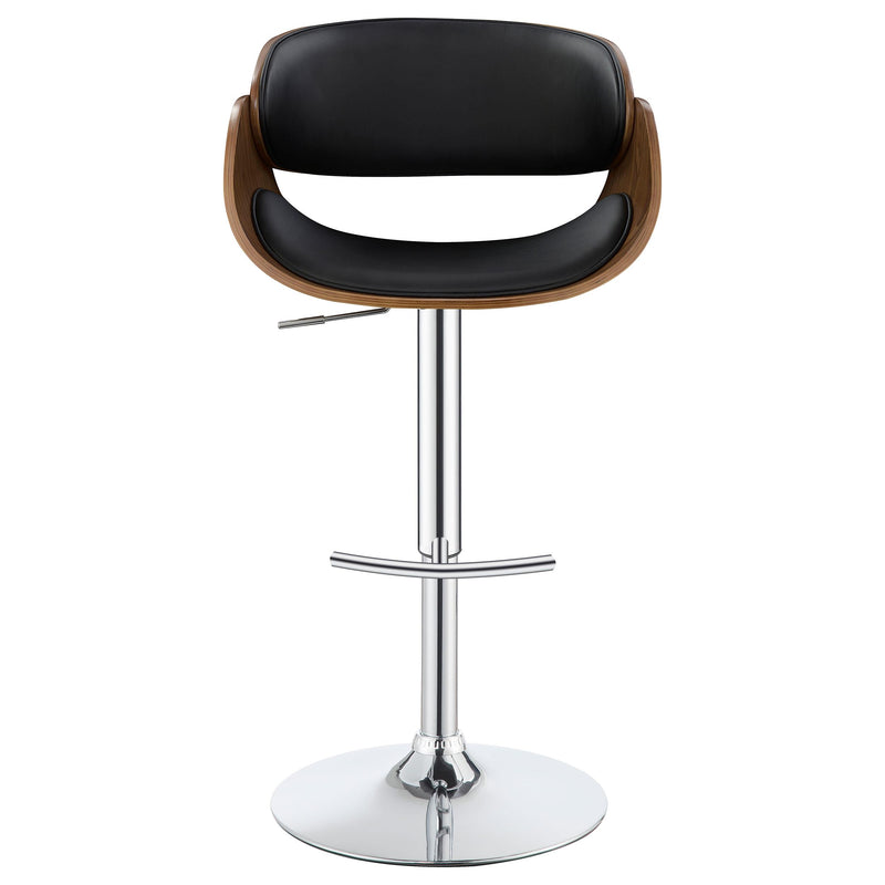  Coaster Furniture Dana 104965 Adjustable Bar Stool - Black and Chrome IMAGE 3