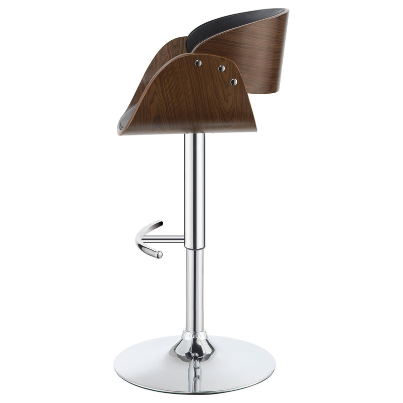  Coaster Furniture Dana 104965 Adjustable Bar Stool - Black and Chrome IMAGE 4