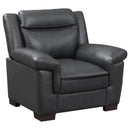  Coaster Furniture Arabella 506593 Upholstered Padded Arm Accent Chair - Grey IMAGE 1