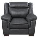  Coaster Furniture Arabella 506593 Upholstered Padded Arm Accent Chair - Grey IMAGE 2