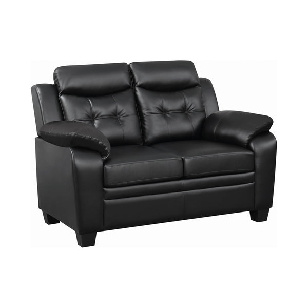 Coaster Furniture Finley Stationary Leatherette Loveseat 506552 IMAGE 1