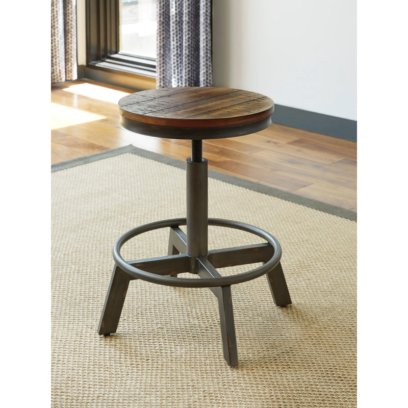 Signature Design by Ashley Torjin Adjustable Height Stool Torjin D440-024 Swivel Stool (2 per package) IMAGE 2