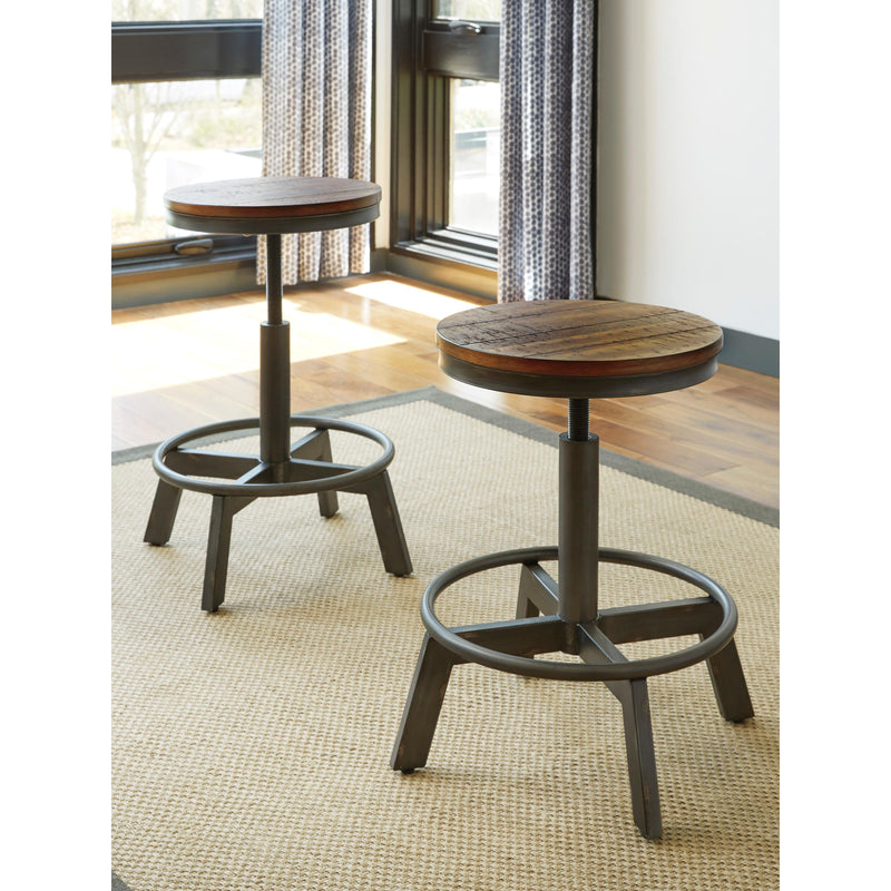 Signature Design by Ashley Torjin Adjustable Height Stool Torjin D440-024 Swivel Stool (2 per package) IMAGE 3