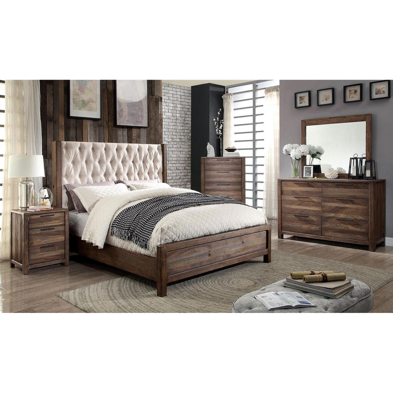 Furniture of America Hutchinson King Upholstered Bed CM7577EK-BED IMAGE 3