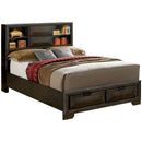  Furniture of America Nikomedes King Bookcase Bed with Storage CM7557EK-BED IMAGE 1
