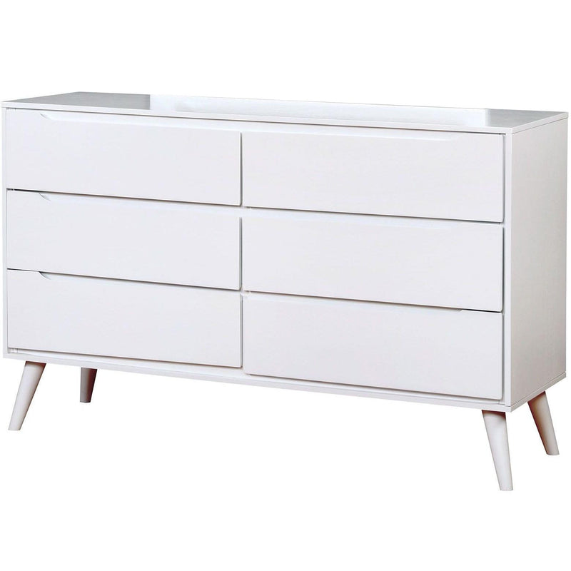 Furniture of America Lennart II 6-Drawer Dresser CM7386WH-D IMAGE 1