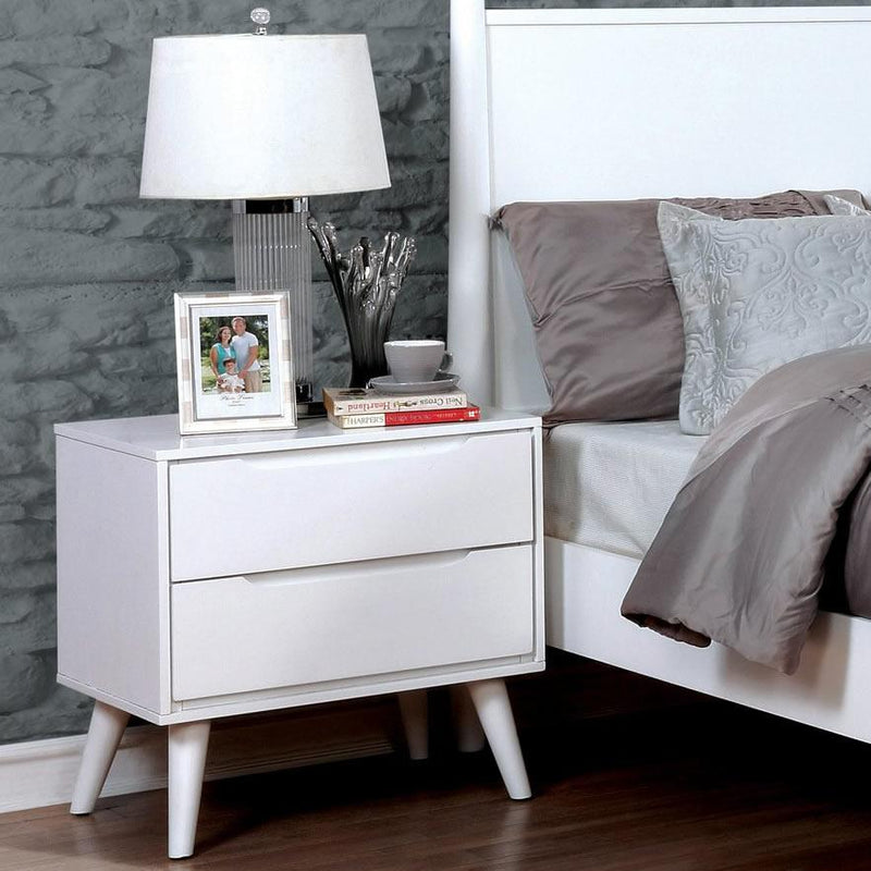 Furniture of America Lennart II 2-Drawer Nightstand CM7386WH-N IMAGE 2