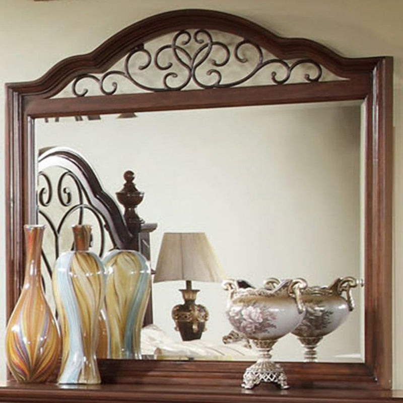 Furniture of America Landaluce Arched Dresser Mirror CM7811M IMAGE 1