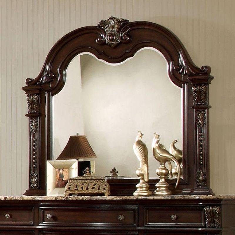 Furniture of America Fromberg Arched Dresser Mirror CM7670M IMAGE 2