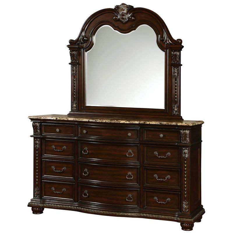 Furniture of America Fromberg Arched Dresser Mirror CM7670M IMAGE 3