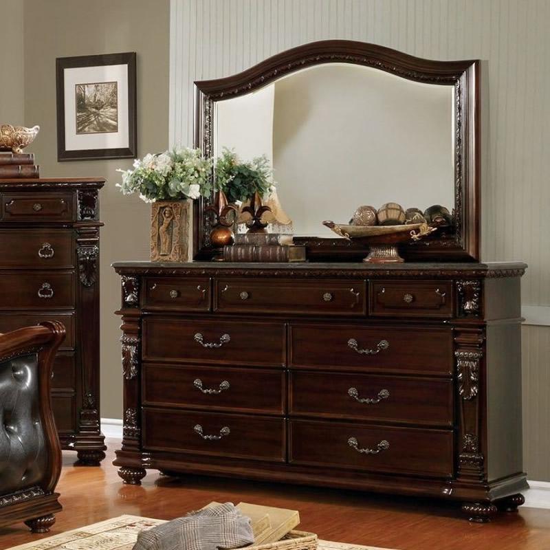 Furniture of America Fort Worth Arched Dresser Mirror CM7858M IMAGE 4