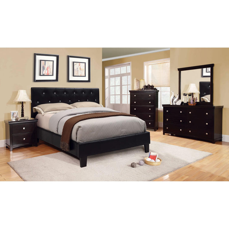 Furniture of America Velen California King Upholstered Panel Bed CM7949BK-CK-BED IMAGE 4