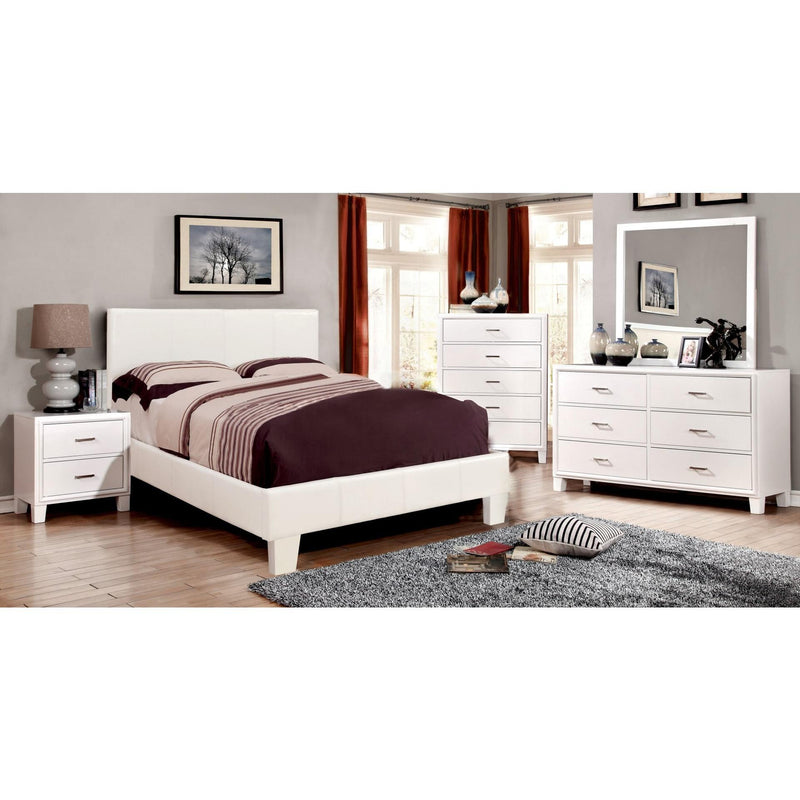 Furniture of America Winn Park Twin Upholstered Panel Bed CM7008WH-T-BED IMAGE 5