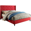  Furniture of America Anabelle King Upholstered Panel Bed CM7677RD-EK-BED IMAGE 1