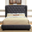  Furniture of America Fontes Queen Upholstered Panel Bed CM7050GY-Q-BED IMAGE 1