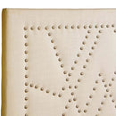  Furniture of America Marianne King Upholstered Panel Bed CM7433BG-EK-BED IMAGE 2