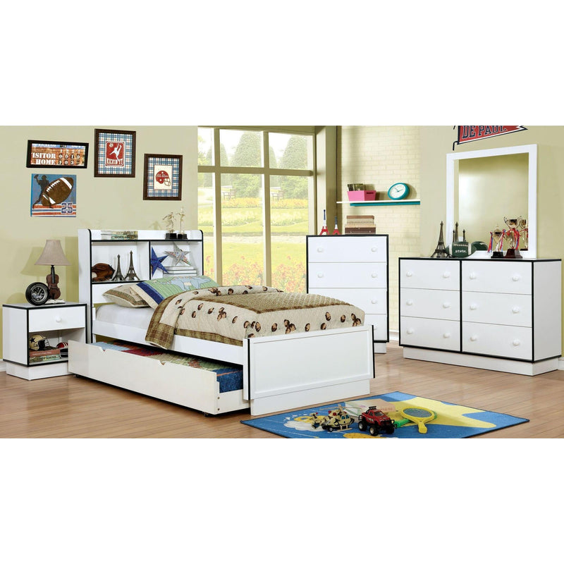 Furniture of America Bobbi 1-Drawer Kids Nightstand CM7852BL-N IMAGE 5