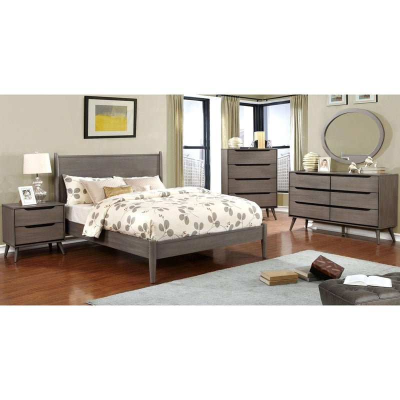 Furniture of America Lennart California King Panel Bed CM7386GY-CK-BED IMAGE 3