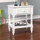  Furniture of America Lindsay 1-Drawer Kids Nightstand CM-AC323WH IMAGE 2