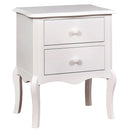  Furniture of America Lexie 2-Drawer Kids Nightstand CM-AC325WH IMAGE 1