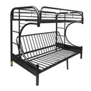 Acme Furniture Eclipse 02091W-BK Twin over Full Futon Bunk Bed IMAGE 2