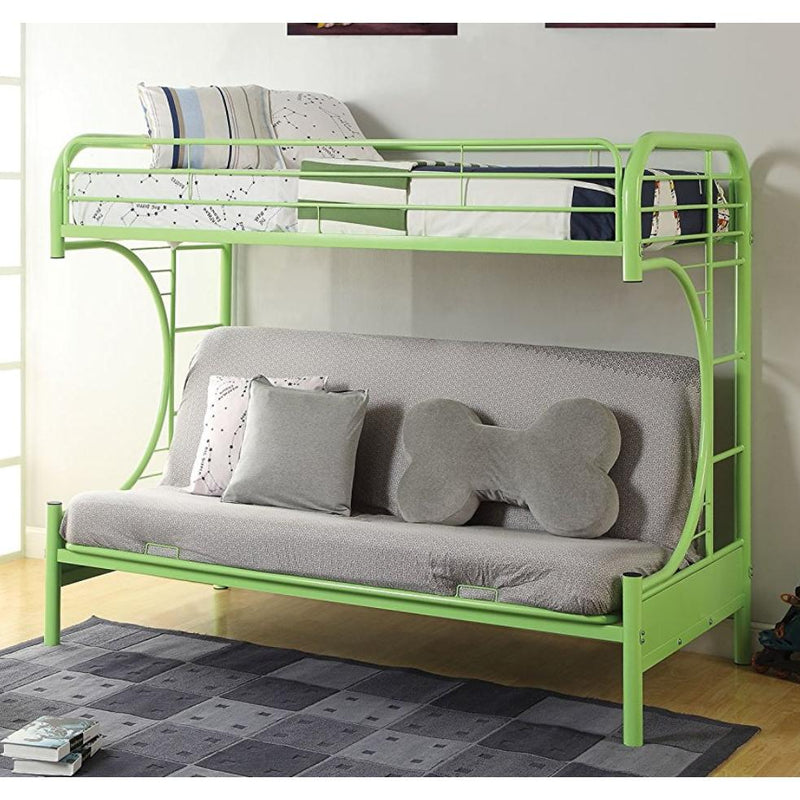 Acme Furniture Eclipse 02091W-GR Twin over Full Futon Bunk Bed IMAGE 4