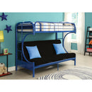 Acme Furniture Eclipse 02091W-NV Twin over Full Futon Bunk Bed IMAGE 4